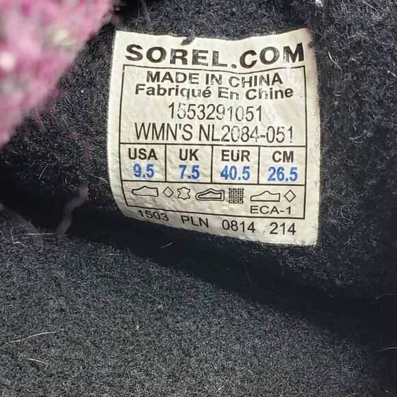 Sorel Joan of Arctic Knit Boot Womens 9.5‎ Grey Waterproof Suede Wool NL2084-051 - Picture 7 of 7